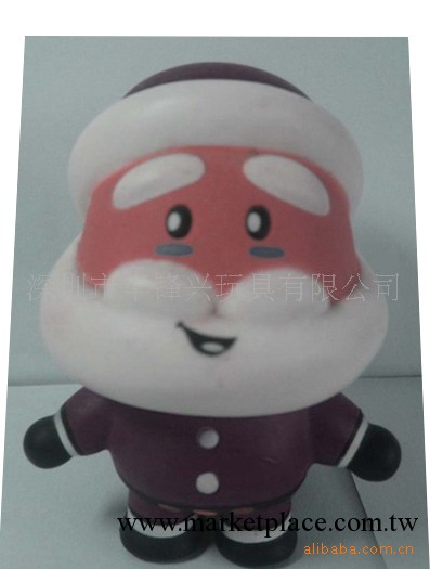 廠傢直供 支付寶 卡通聖誕老人 塑料PVC搪膠玩具 節日促銷禮品工廠,批發,進口,代購