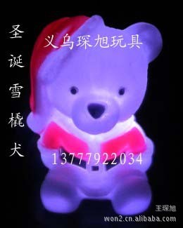 聖誕雪橇狗七彩小夜燈 雪橇犬小夜燈 聖誕老人小夜燈 聖誕禮物工廠,批發,進口,代購