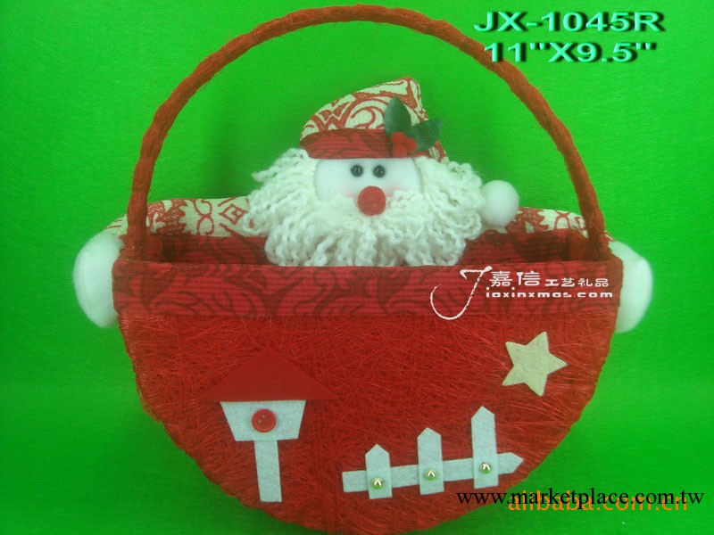 聖誕節用品.最新聖誕飾品 編織籃子 擺飾 Christmas Decoration工廠,批發,進口,代購
