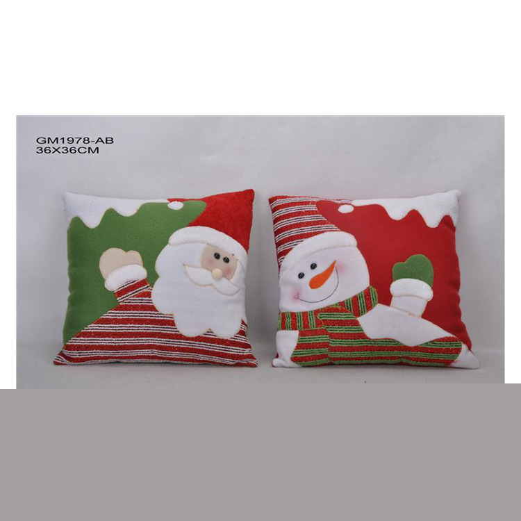 熱銷工藝廠傢 聖誕禮品 36X36CM枕頭包老人/雪人 GM1978 優良品質工廠,批發,進口,代購