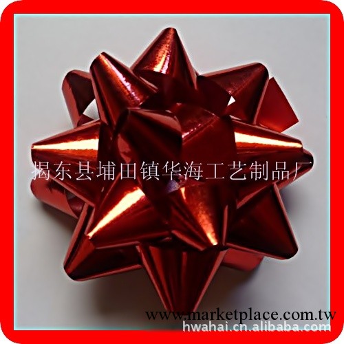 Star bow 紅色星星花 聖誕禮品花 婚宴婚車裝飾花球工廠,批發,進口,代購