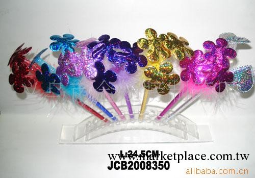 梅花彈跳筆，羽毛筆，禮品設計，聖誕工藝筆，聖誕禮物工廠,批發,進口,代購
