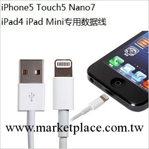 蘋果5/5S/5C數據線apple Lightning至USB iphone5/5S/5C數據線工廠,批發,進口,代購
