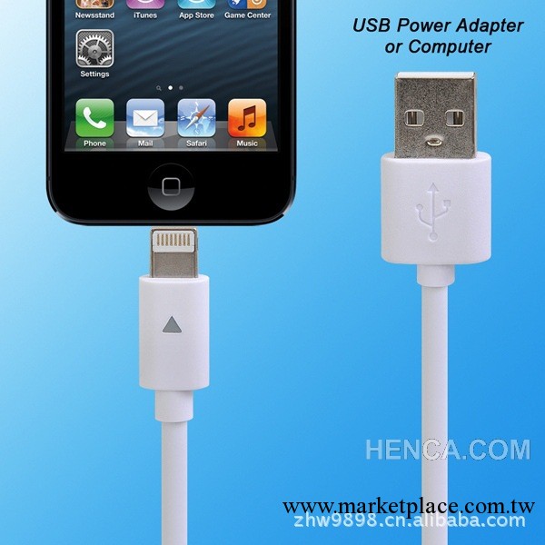 工廠供應【新款】蘋果平板傳輸 iPhone5USB數據線 LD09U-i16P工廠,批發,進口,代購