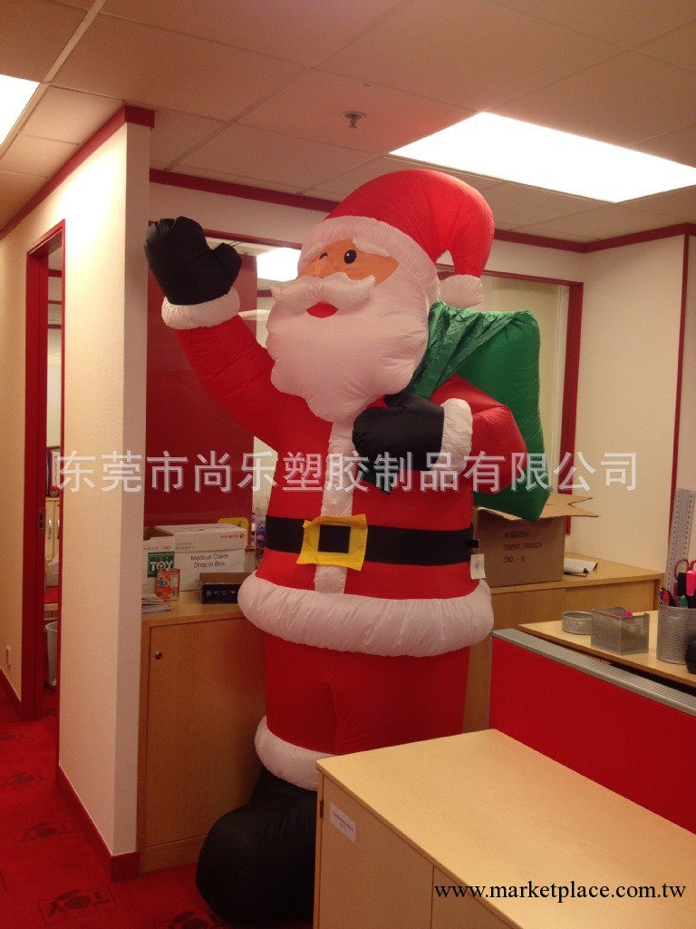 東莞尚樂廠傢供應PVC充氣聖誕老人 聖誕雪人  充氣聖誕用品工廠,批發,進口,代購