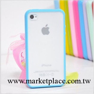 蘋果4手機殼 iphone4/4s保護套  磨砂底 糖果色  TPU+PC二合一工廠,批發,進口,代購