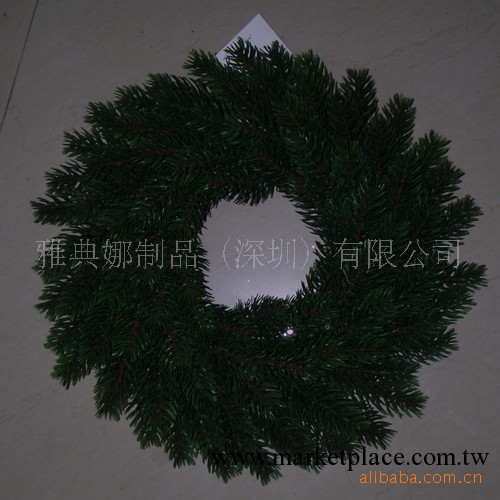 深圳綠色松枝聖誕花環/綠色花環/仿真花環工廠,批發,進口,代購