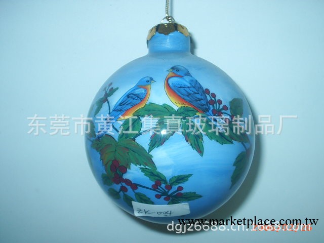 內畫玻璃聖誕吊飾球,內畫花草蟲魚玻璃工藝品.節慶裝飾玻璃掛件工廠,批發,進口,代購
