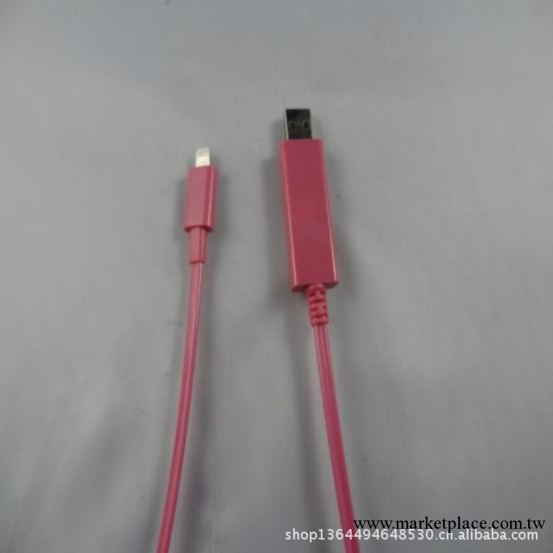 新款 iPhone5 發光數據線 蘋果5專用數據線 流動發光線 追光線工廠,批發,進口,代購