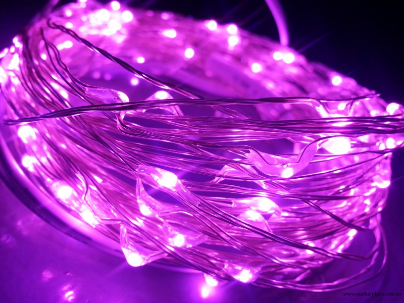 LED混彩銅線燈串、LED聖誕裝飾燈串、LED發光燈串【廠傢直銷】工廠,批發,進口,代購