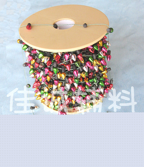 【量大優惠】電鍍燈泡串 塑料燈串 聖誕裝飾小燈串 0.5CM50米工廠,批發,進口,代購