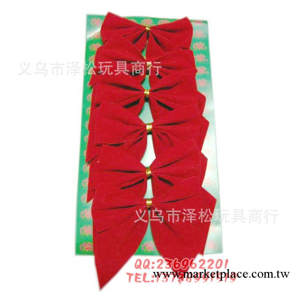 聖誕樹裝飾用品 聖誕裝飾品 聖誕掛件 蝴蝶結掛飾 紅色蝴蝶結工廠,批發,進口,代購