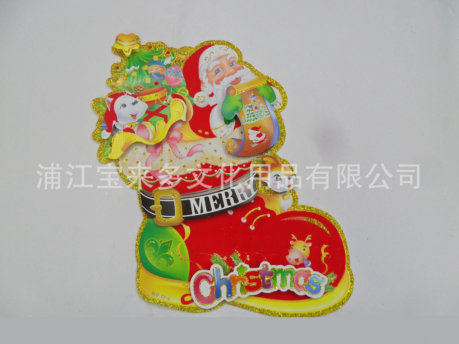 廠傢直銷批發 聖誕禮物 聖誕禮品 鞋子貼畫 貼紙工廠,批發,進口,代購