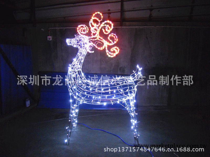 供應聖誕節飾品，聖誕鹿，鐵線發光聖誕鹿批發・進口・工廠・代買・代購