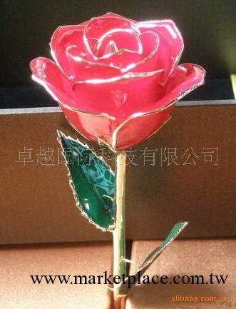 【新品推薦】七夕情人節禮品批發/24K鍍金玫瑰花/聖誕節鍍金玫瑰工廠,批發,進口,代購