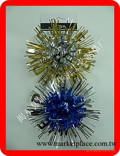 Gift bow 彩帶花 PET手工花 聖誕禮品花 聖誕包裝材料工廠,批發,進口,代購
