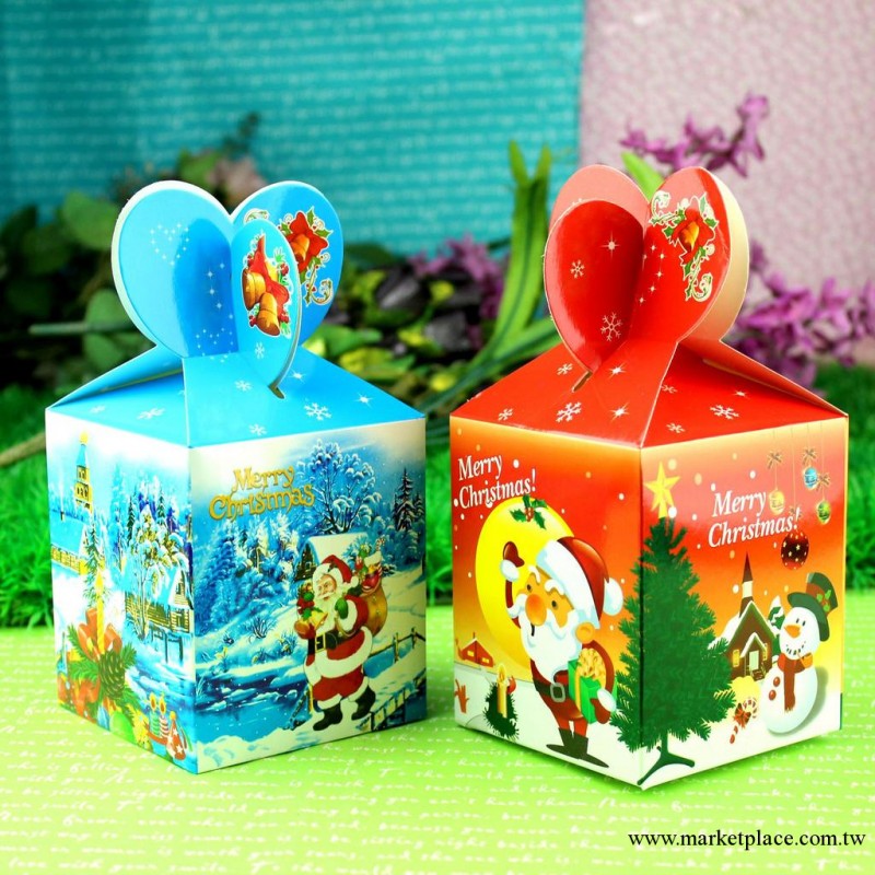 精品創意聖誕用品禮品盒 聖誕節平安夜裝平果彩盒批發工廠,批發,進口,代購