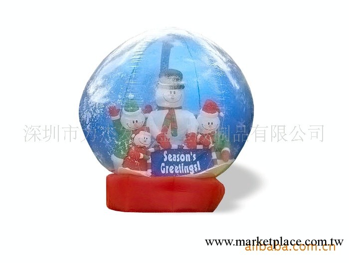 充氣聖誕雪人球 充氣聖誕飾品 聖誕禮品 可愛聖誕禮品工廠,批發,進口,代購