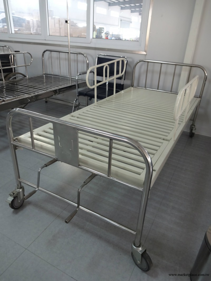 不銹鋼加鋼噴塑手動雙搖床 護理床 特價清貨 雙搖病床工廠,批發,進口,代購