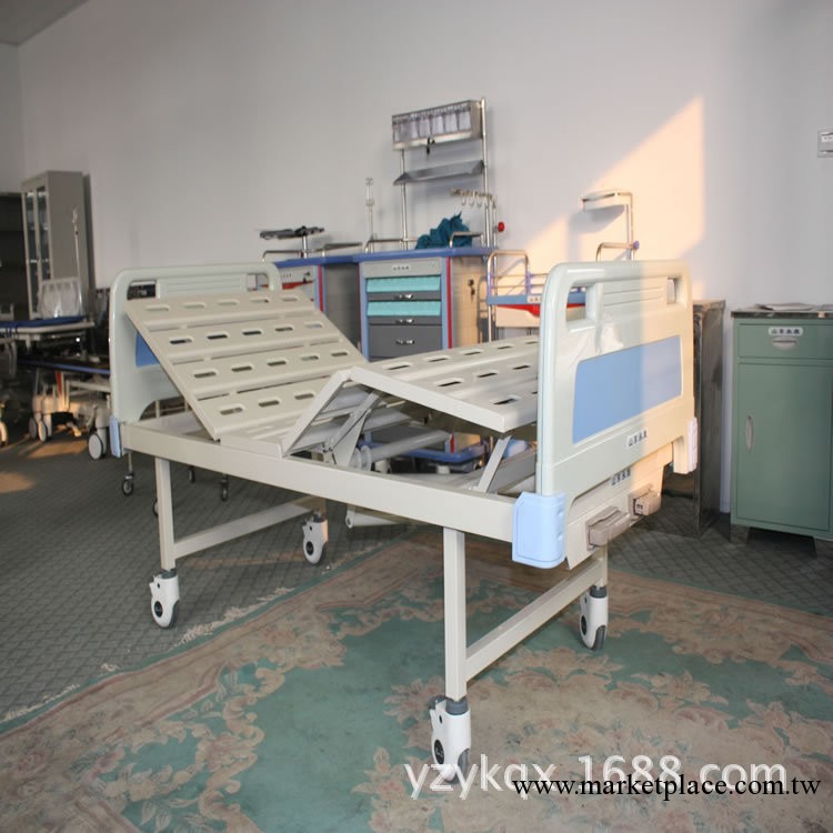 ABS床頭沖孔雙搖床，單搖床，護理床，病床，醫療床工廠,批發,進口,代購