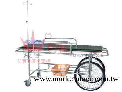 供應醫用手推車、病人推車、不銹鋼病人推車兩大兩小輪工廠,批發,進口,代購