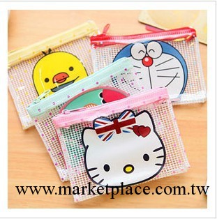 韓國文具 小黃鴨mini網格袋/辦公用品/收納袋/文件袋1210098工廠,批發,進口,代購