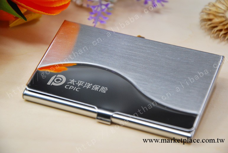 超薄拉絲名片夾 波浪 名片盒 波浪紋翻蓋不銹鋼名片盒 304名片盒工廠,批發,進口,代購