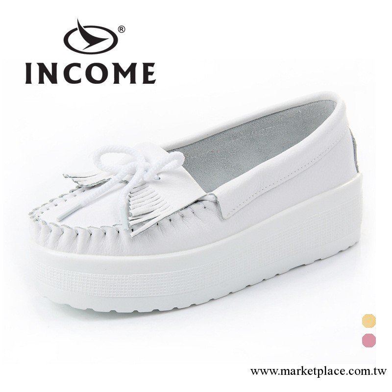 2013INCOME品牌爆款松糕鞋 唐卡流蘇小白鞋厚底 淺口時尚女單鞋工廠,批發,進口,代購