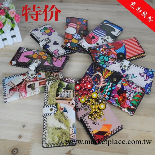2013新款女式錢包 時尚潮流帶圖案錢包PU皮錢包 手拿零錢包工廠,批發,進口,代購