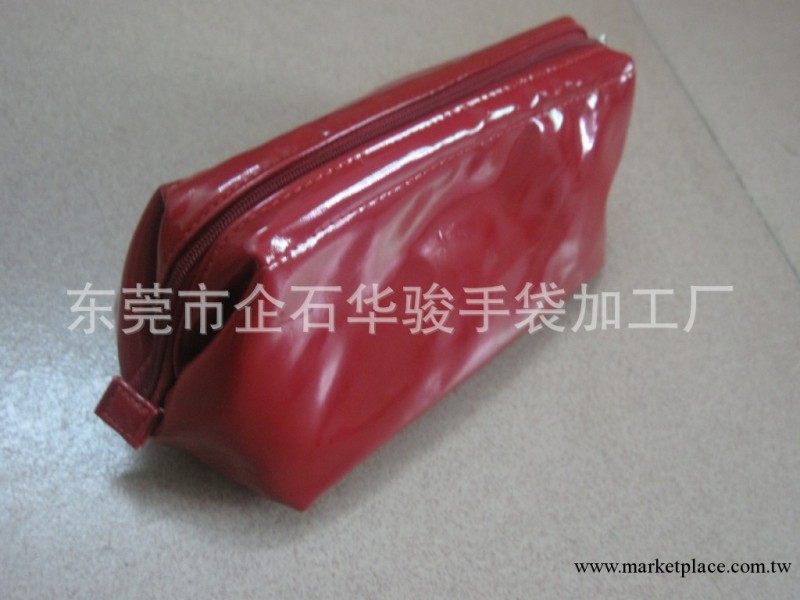 PU大紅色化妝包  可印Logo  歡迎訂購工廠,批發,進口,代購