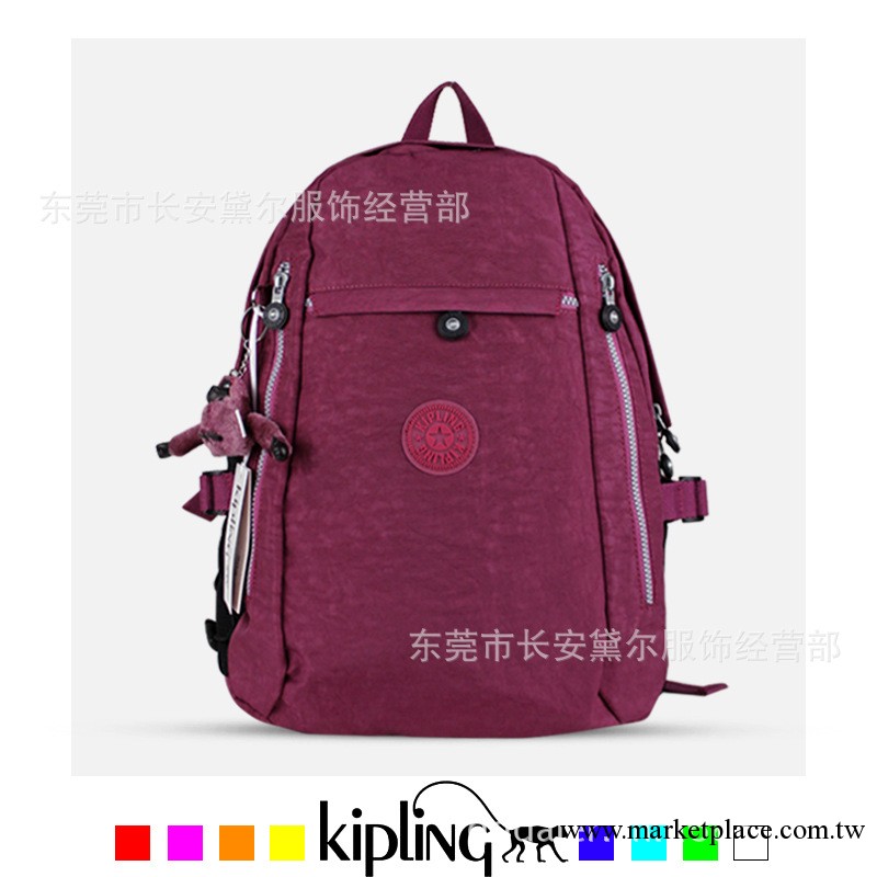 Kipling 春季新款純色系列 吉普林雙肩背包學生書包旅行包502工廠,批發,進口,代購