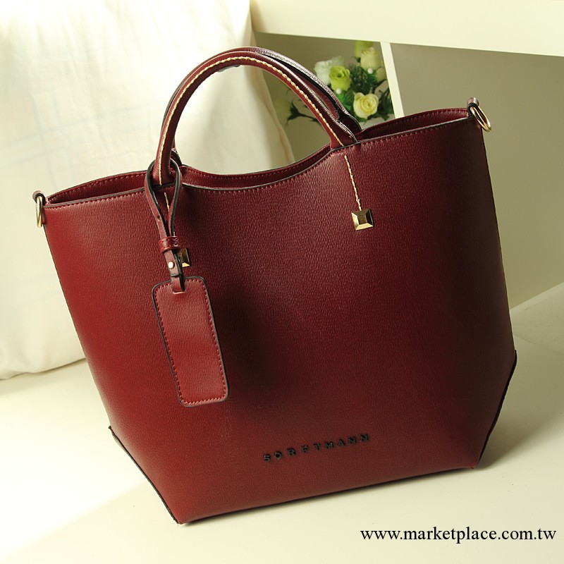 2013新款潮女包高品質歐美風大氣十字紋定型單肩手提包工廠,批發,進口,代購