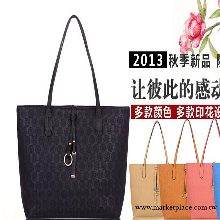 廠傢直銷 2013新款歐美PU大包 手提單肩女包YHR138工廠,批發,進口,代購