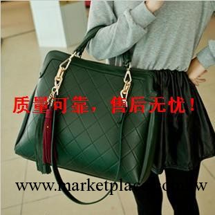2013女包新款包郵韓版 潮菱格包包休閑復古包單肩流蘇手提女包工廠,批發,進口,代購