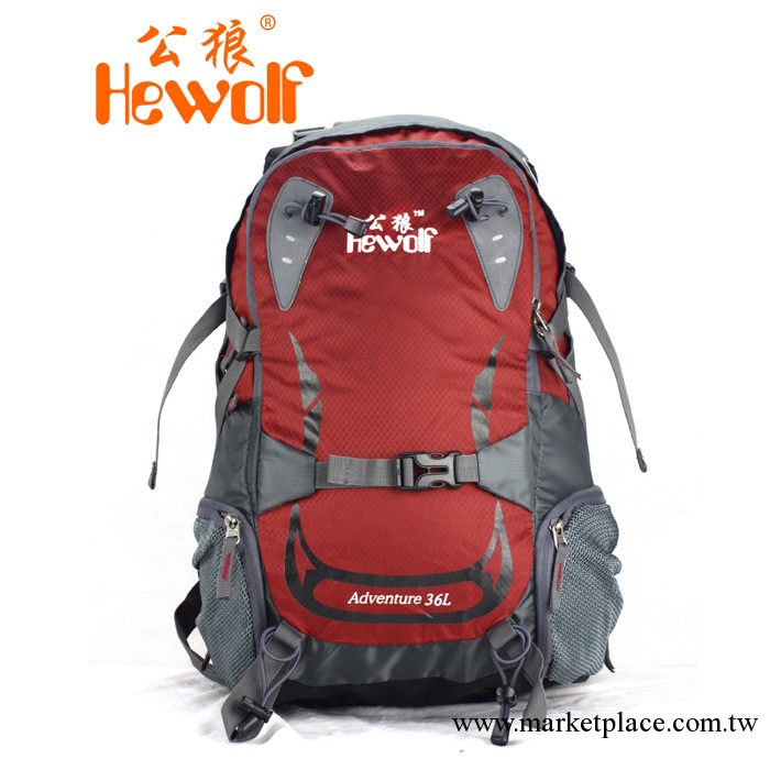 Hewolf/公狼戶外36L雙肩包男女通用戶外登山包騎行背包正品1531工廠,批發,進口,代購