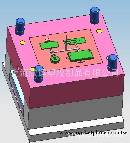 雙色註塑模具三維圖設計開模具 718鋼雙色註塑模具加工組裝工廠,批發,進口,代購