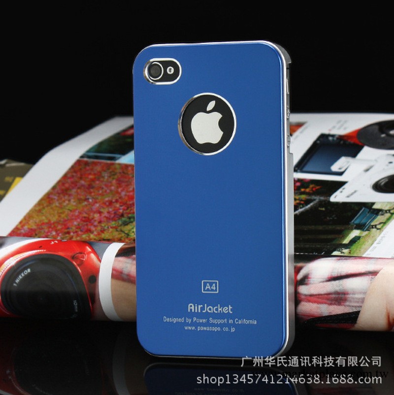 手機殼 AirJacket 蘋果4蘋果5傑克金屬 磨砂 iPhone手機殼 手機殼工廠,批發,進口,代購