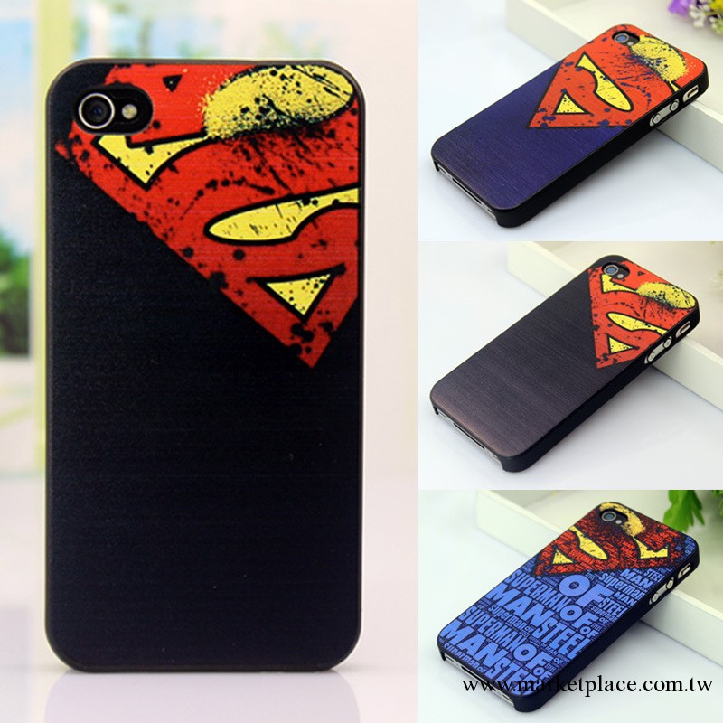 iphone4/4s/5手機殼 4sQ版超人鋼鐵俠彩繪保護套 蘋果5手機套批發工廠,批發,進口,代購