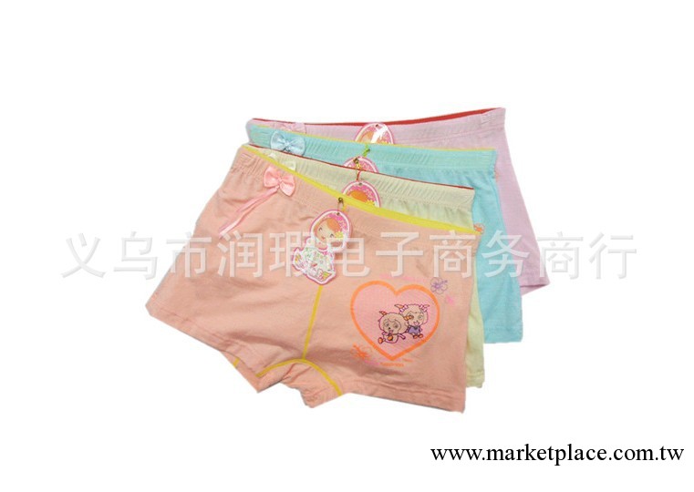 竹纖維女童平角內褲 兒童卡通平腳內褲 學生小孩褲頭批發工廠,批發,進口,代購