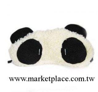 【滿包郵】2653 韓版可愛毛絨熊貓睡眠眼罩 遮光眼罩工廠,批發,進口,代購