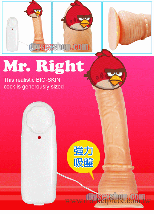 小額批發情趣用品Mr.Right--真人倒模 仿真陽具 陰莖多頻震動自慰工廠,批發,進口,代購