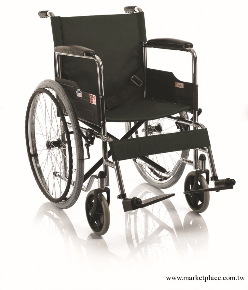 批發魚躍輪椅車 H005（噴塑） 殘疾/老人輪椅車 鋁合金材料輪椅工廠,批發,進口,代購