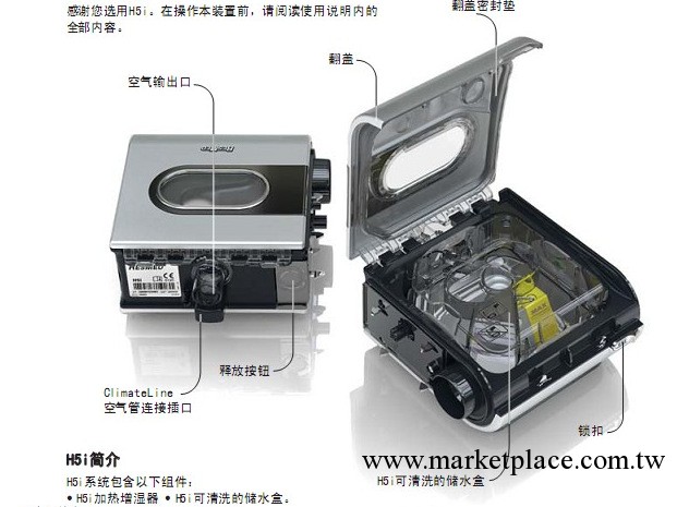 進口產品瑞思邁S9雙水平呼吸機適用於胸腹部手術後 預防肺不張工廠,批發,進口,代購