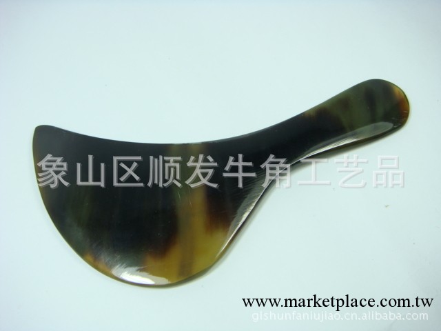 犛牛角掃把形狀刮痧片  牛角刮痧板批發 美容院專用工廠,批發,進口,代購