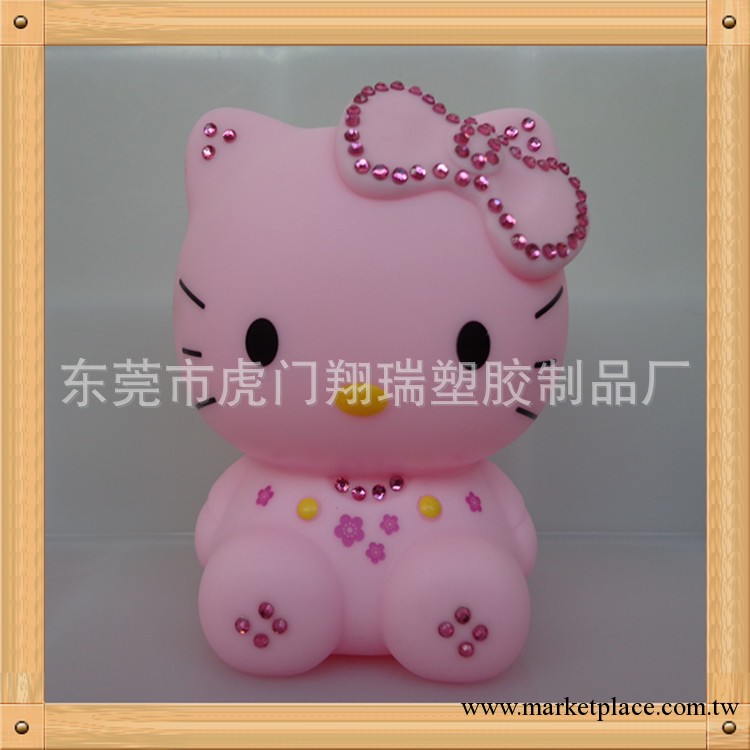 搪膠儲錢罐玩具生產廠傢  Hello kitty貓存錢罐  塑膠KT貓禮品工廠,批發,進口,代購