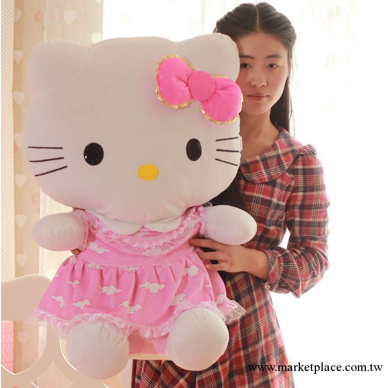 Hello Kitty凱蒂貓公仔貓咪KT貓大號毛絨玩具 玩偶娃娃工廠,批發,進口,代購