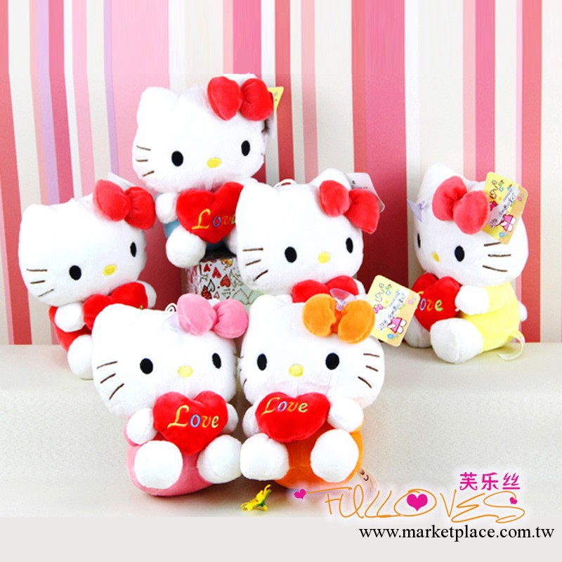 正品可愛抱心hello kitty公仔吸盤小掛件 汽車傢居擺件小玩偶工廠,批發,進口,代購