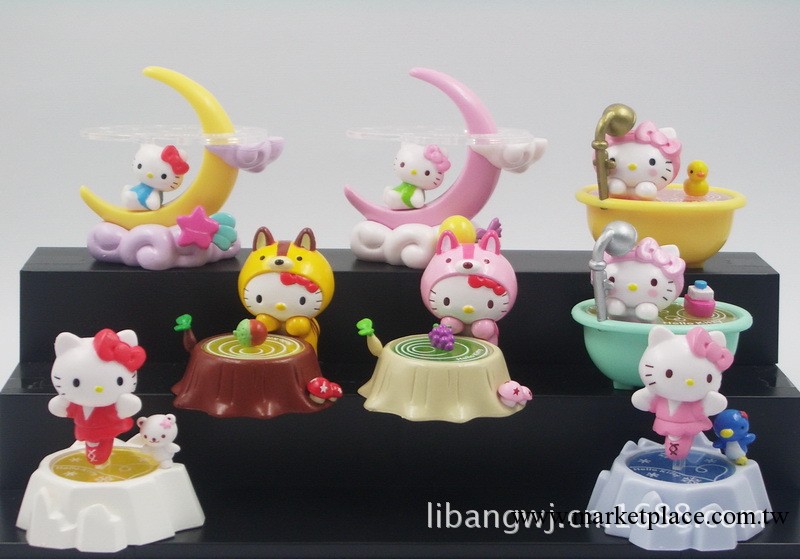 供應批發卡通玩具 HELLO KITTY 8款月亮KT組裝工廠,批發,進口,代購