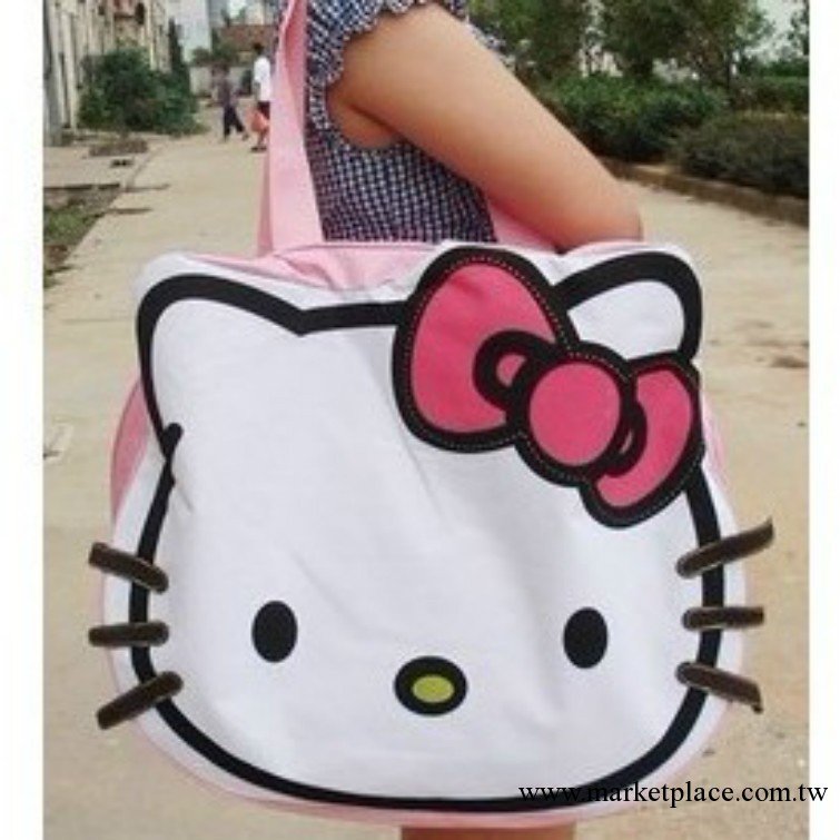 供應批發hello kitty經典頭形包包 時尚休閒女款肩包工廠,批發,進口,代購