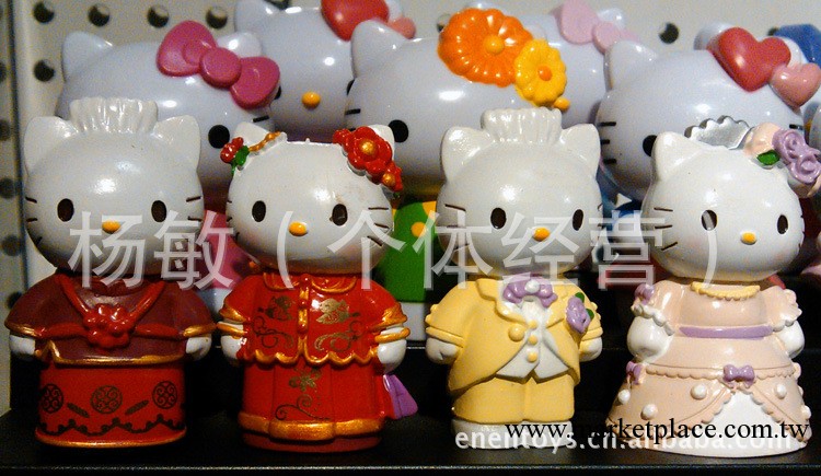 動漫周邊 hello kitty貓手辦 4款婚紗KT 款凱蒂公仔/掛件工廠,批發,進口,代購
